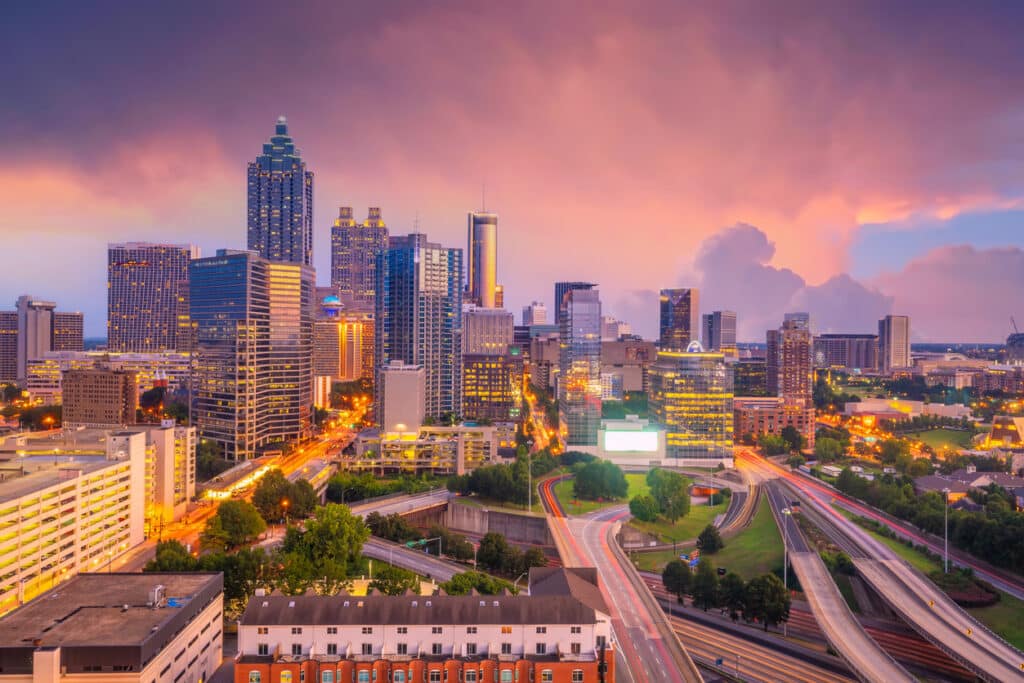 Downtown Atlanta city skyline