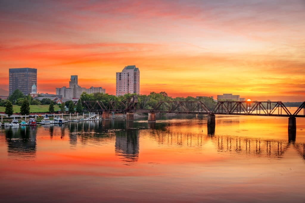 Augusta, GA, USA downtown skyline